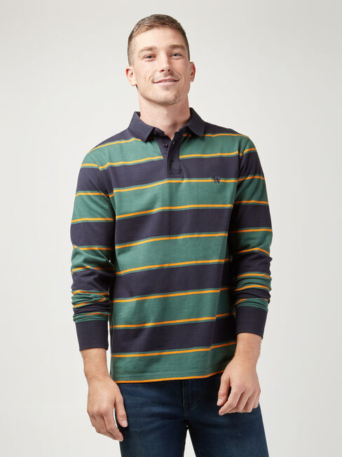 LS Percy Stripe Rugby Polo