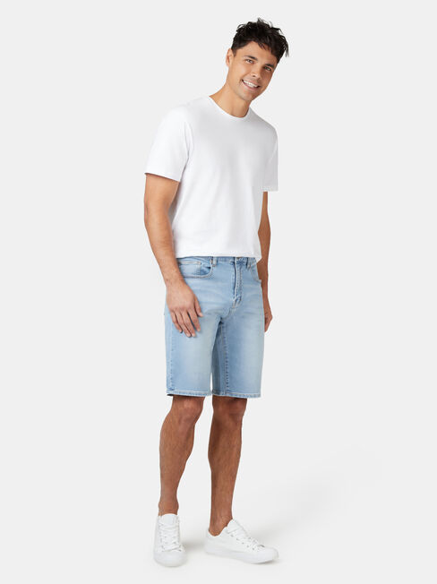 Connor Knit Denim Short Summer Blue