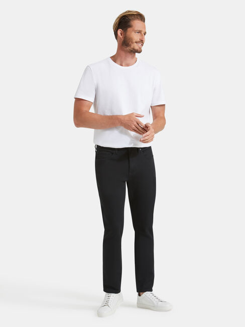Slim Tapered Jeans Black Rinse
