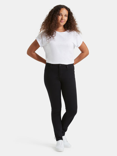 Butt Lifter Skinny Jeans Black Night