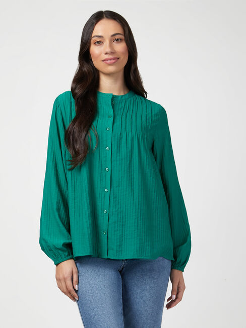 Jasmine Pintuck Front Top