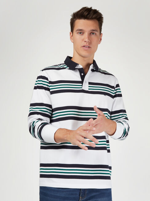 LS Travis Stripe Rugby Polo