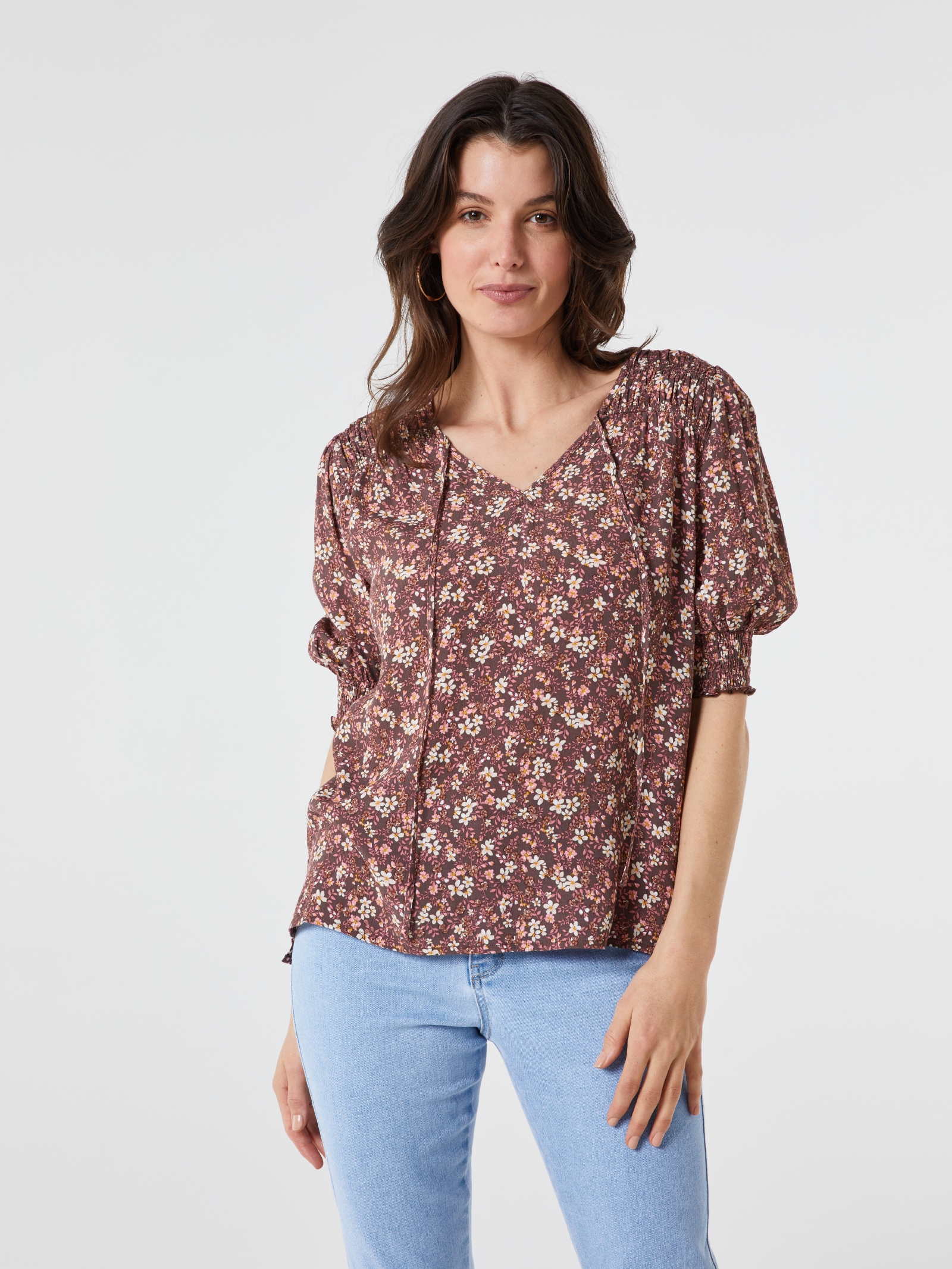 Allegra Tie Front Blouse