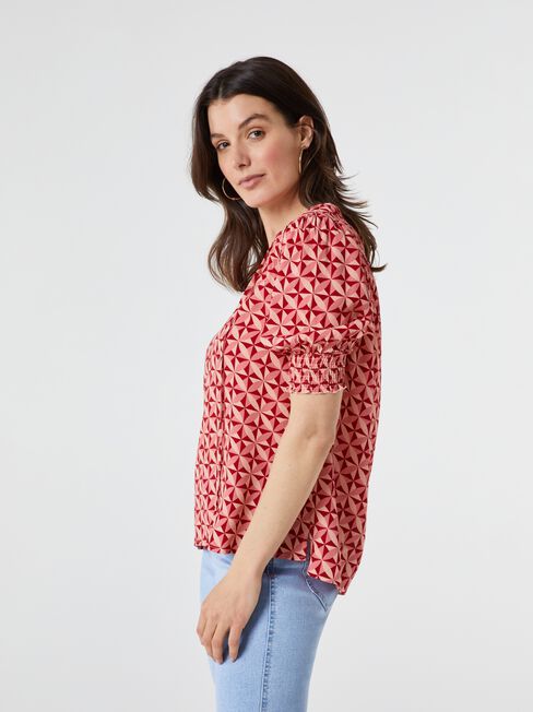 Allegra Tie Front Blouse