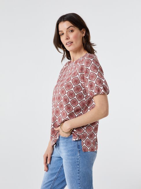 Waverly Raglan Puff Sleeve Top