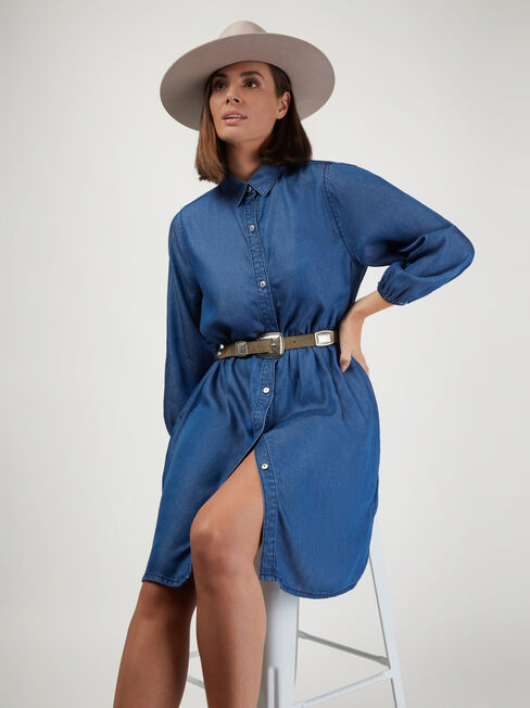 Ella Denim Shirt Dress