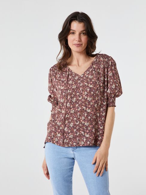 Allegra Tie Front Blouse