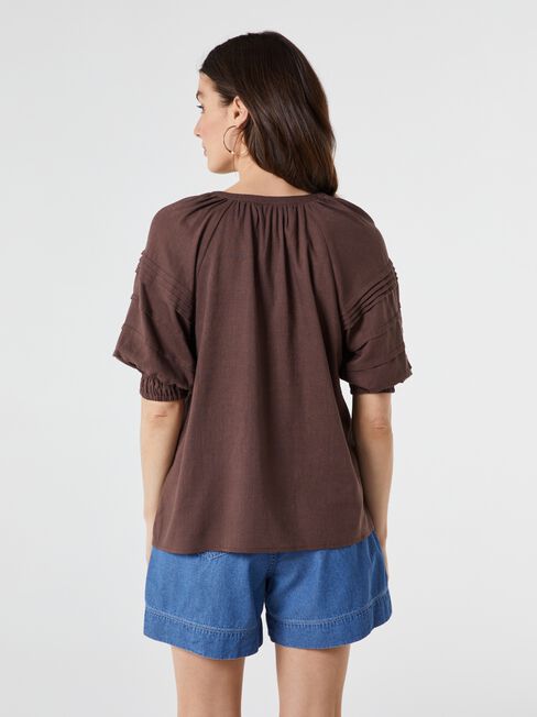 Aubrey Tuck Detail Raglan Top