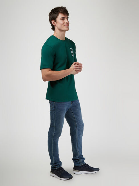 SS Derek Print Crew Tee