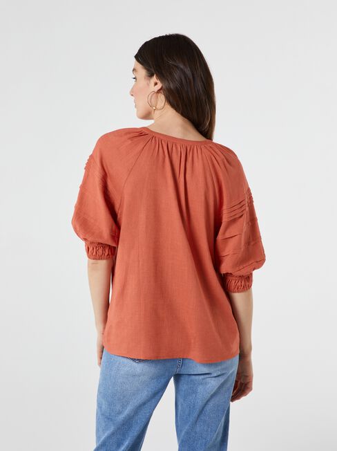 Aubrey Tuck Detail Raglan Top