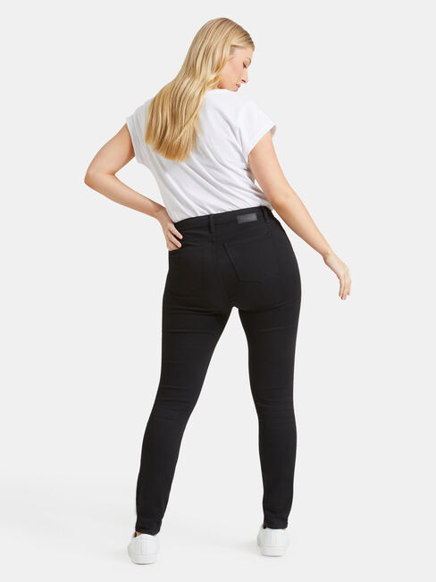 Curve Embracer Skinny Jeans Black Night