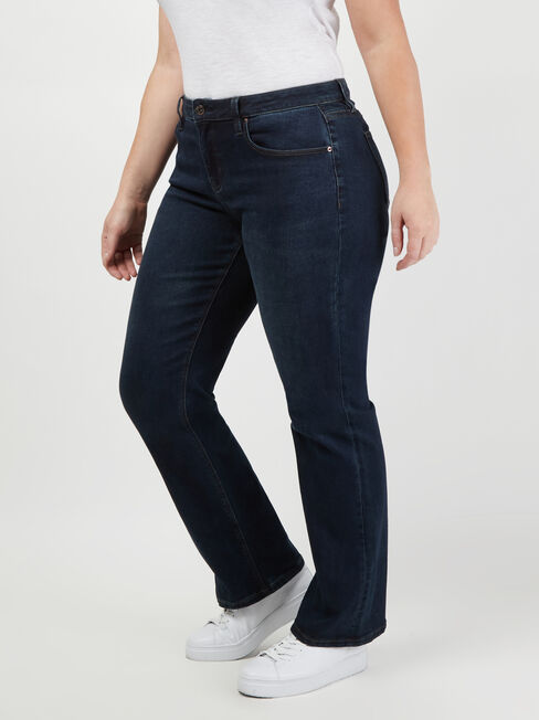 Curve Embracer Bootcut Jeans Midnight Blue