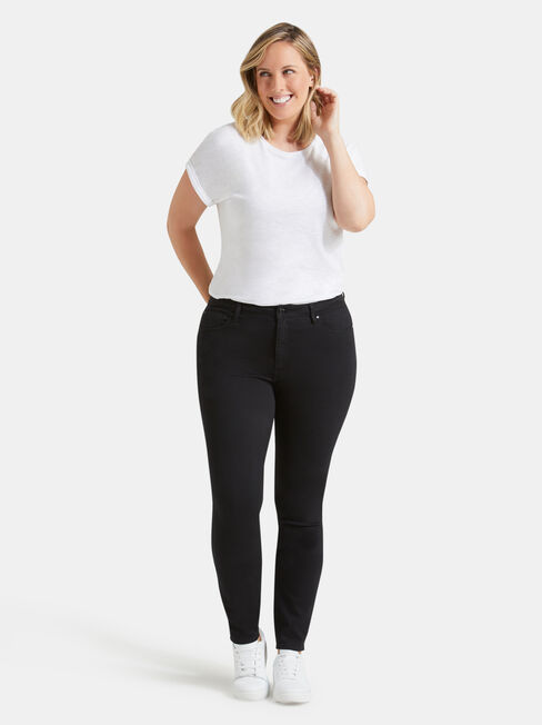 Curve Embracer Skinny Jeans Black Night