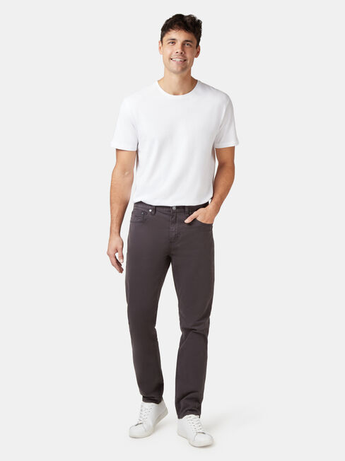 Slim Tapered Jeans Black Charcoal