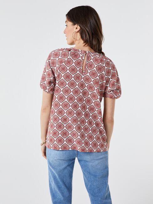 Waverly Raglan Puff Sleeve Top