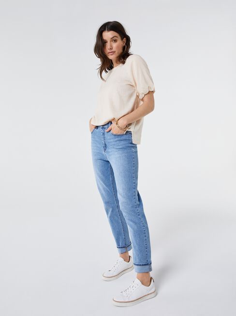 Waverly Raglan Puff Sleeve Top