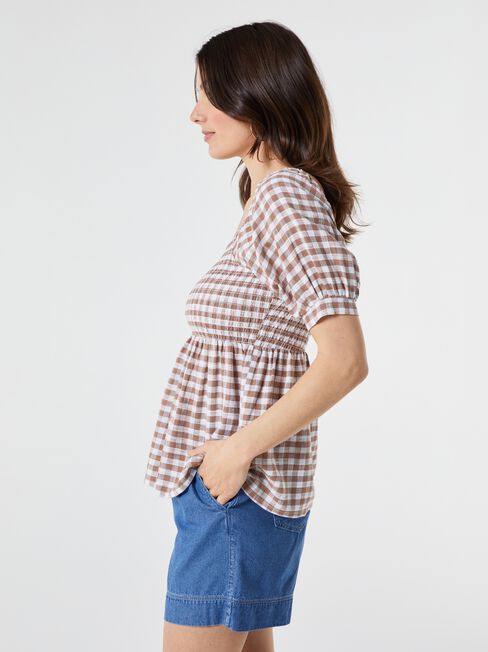 Chloe Shirred Bodice Top