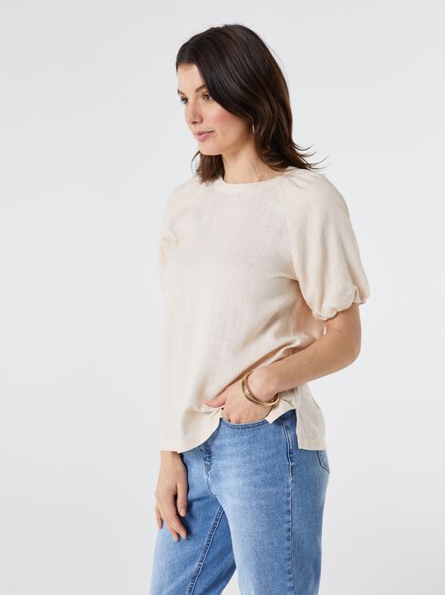 Waverly Raglan Puff Sleeve Top