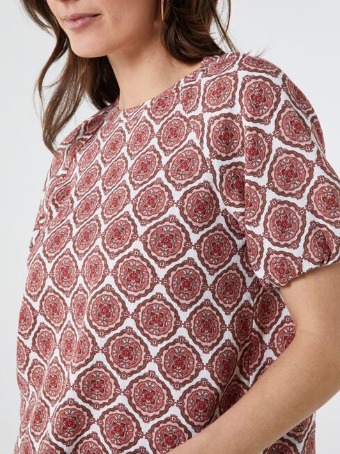 Waverly Raglan Puff Sleeve Top