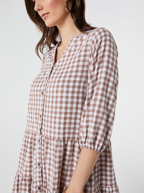 Kennedy Blouson Sleeve Shirt Dress