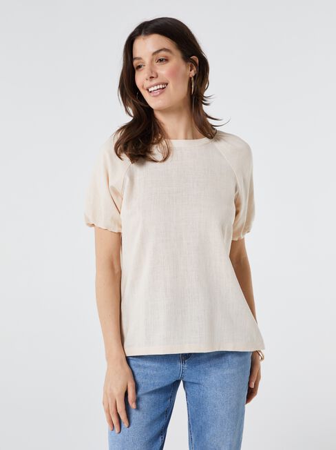 Waverly Raglan Puff Sleeve Top