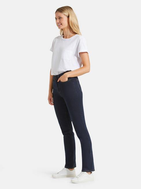Tummy Trimmer Slim Straight Jeans Absolute Indigo