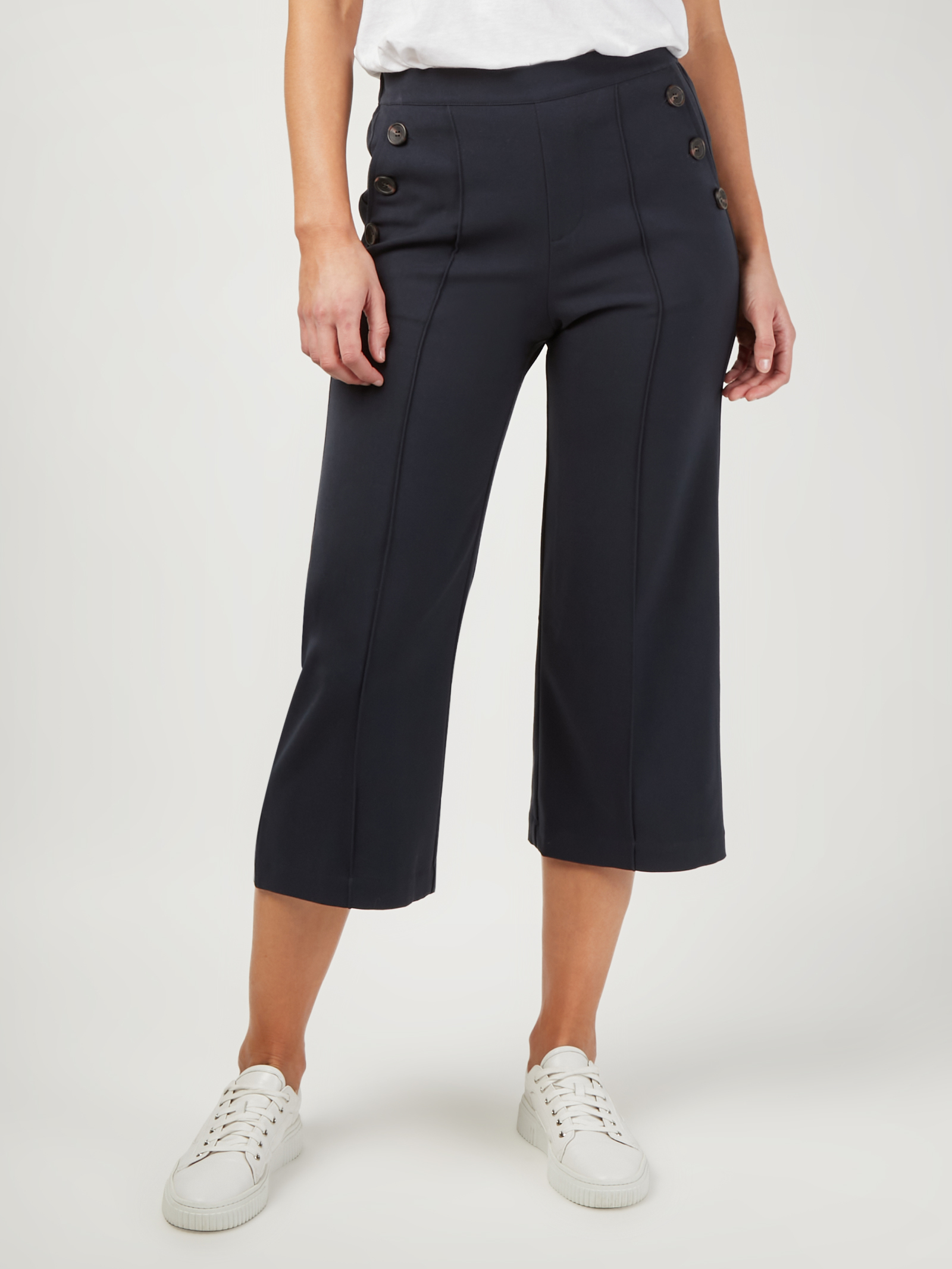 Terri Twill Crop Wide Leg Pant