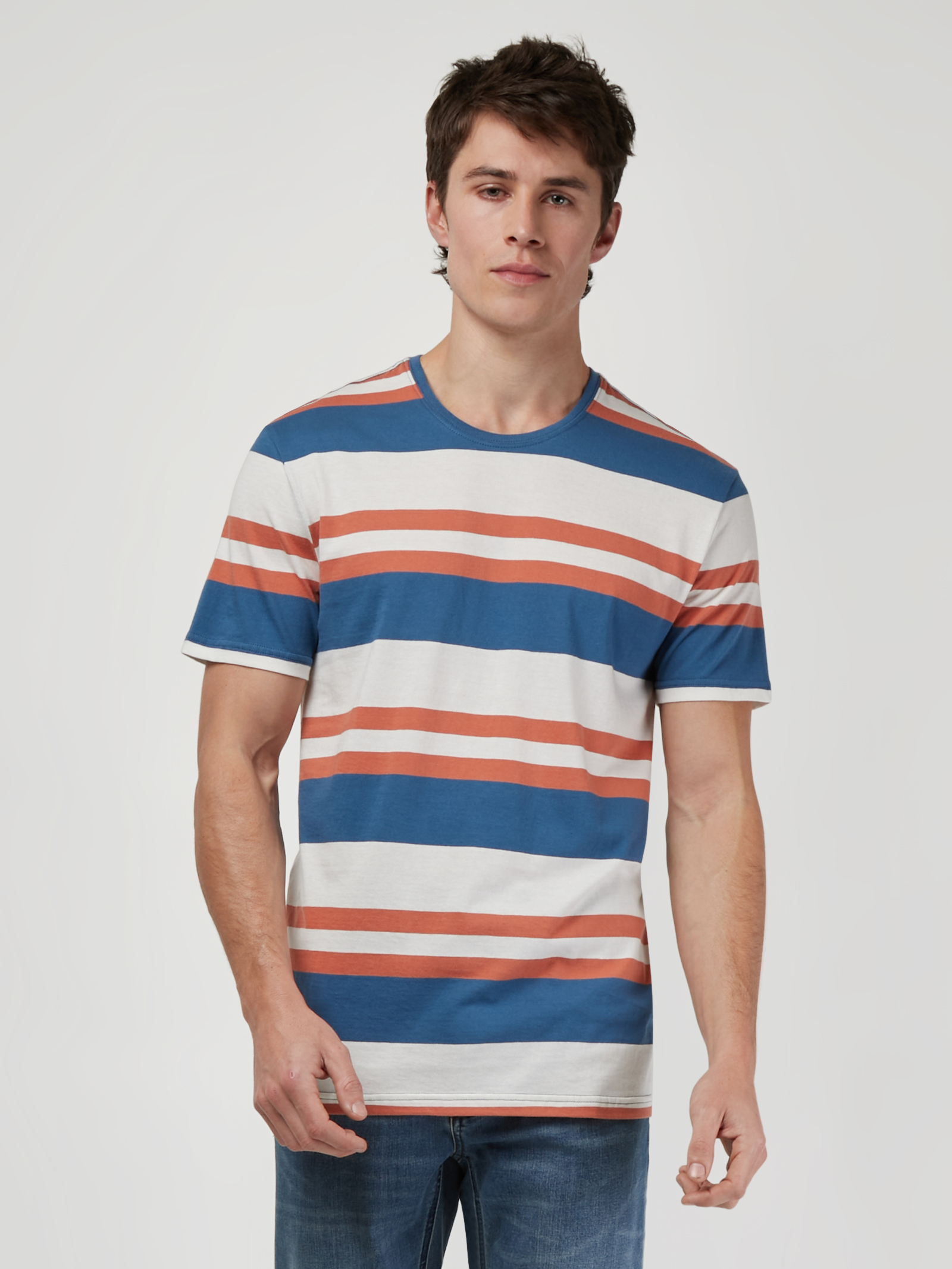 SS Paxton Stripe Crew Tee