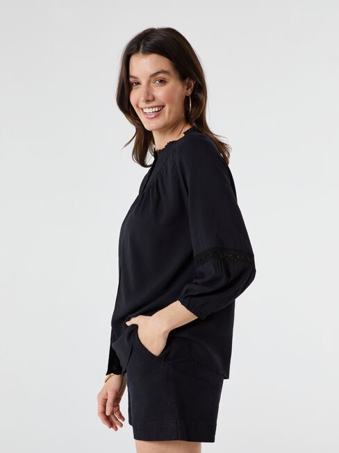 Fawn lace Insert Blouse