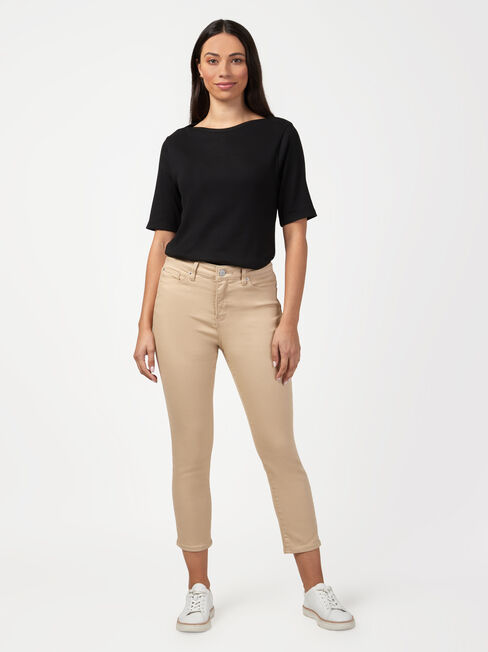 Kara Mid Waisted Skinny Capri