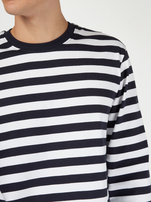 LS Wilton Stripe Crew Tee