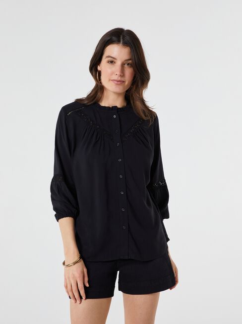 Fawn lace Insert Blouse