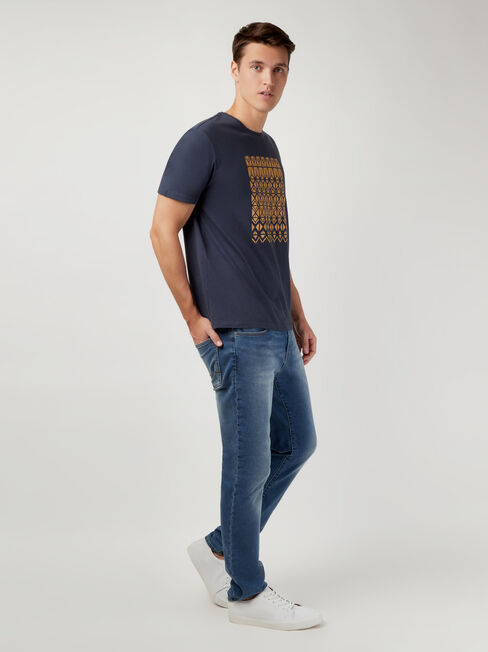 SS Toby Print Crew Tee