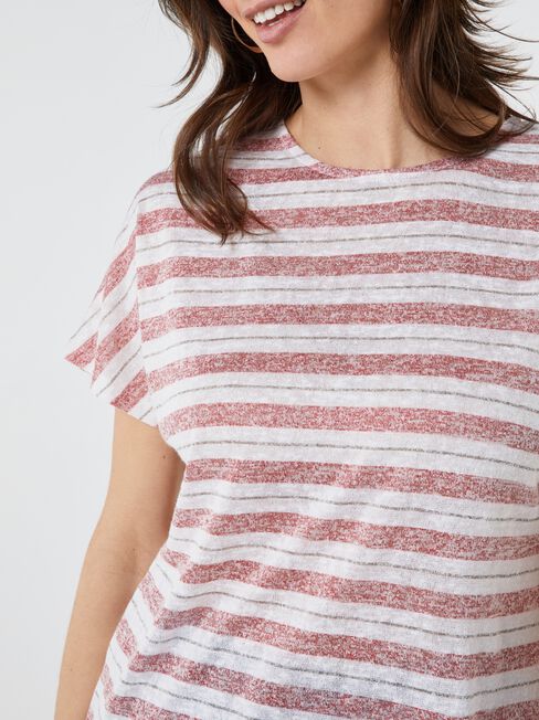 Kiera Textural Stripe Tee
