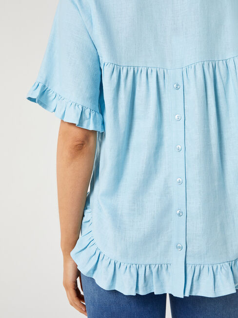 Ivy V-Neck Ruffle Top