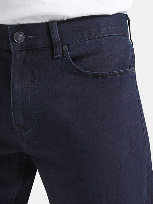 Slim Tapered Jeans Coated Ink