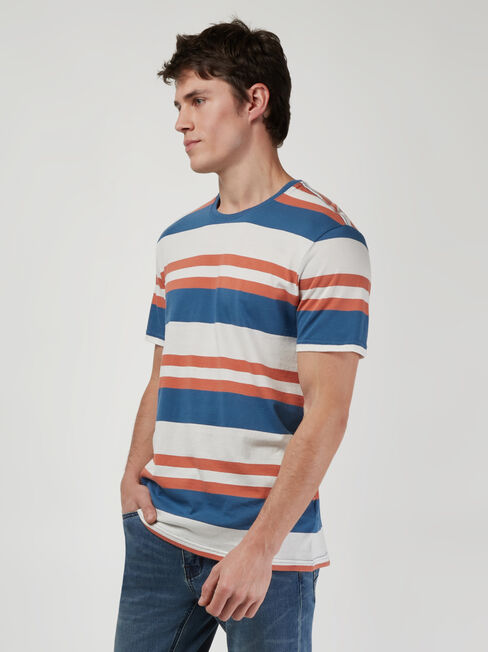 SS Paxton Stripe Crew Tee
