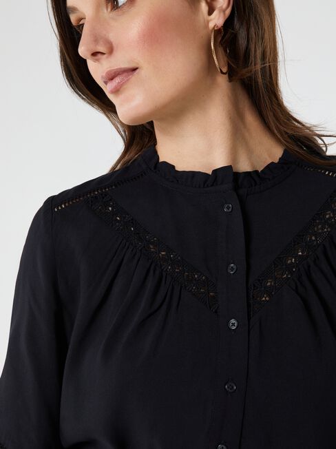 Fawn lace Insert Blouse