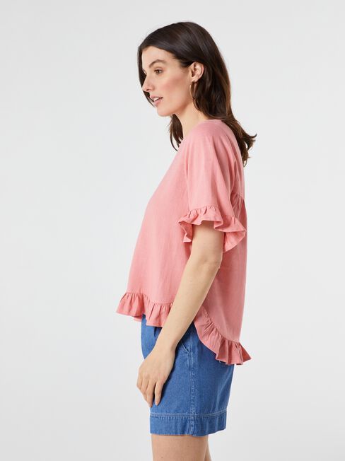 Ivy V-Neck Ruffle Top
