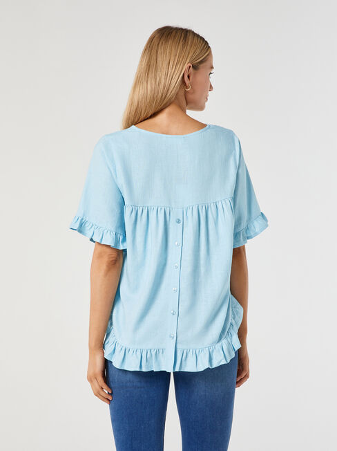 Ivy V-Neck Ruffle Top