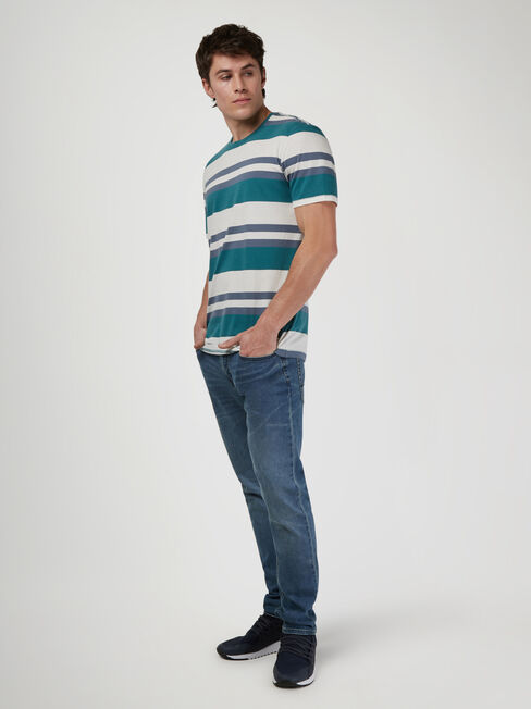 SS Paxton Stripe Crew Tee