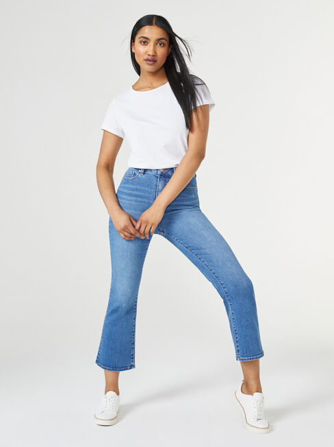 Rita High Waisted Crop Boot Jeans