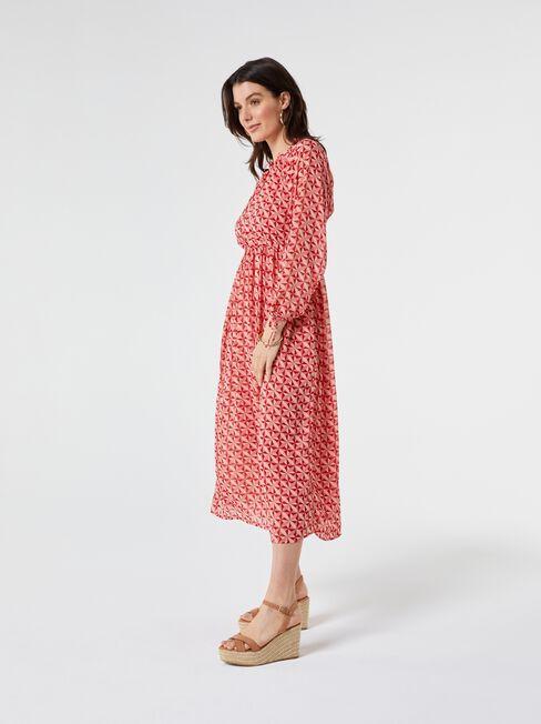 Bexley Tie Neck Maxi Dress