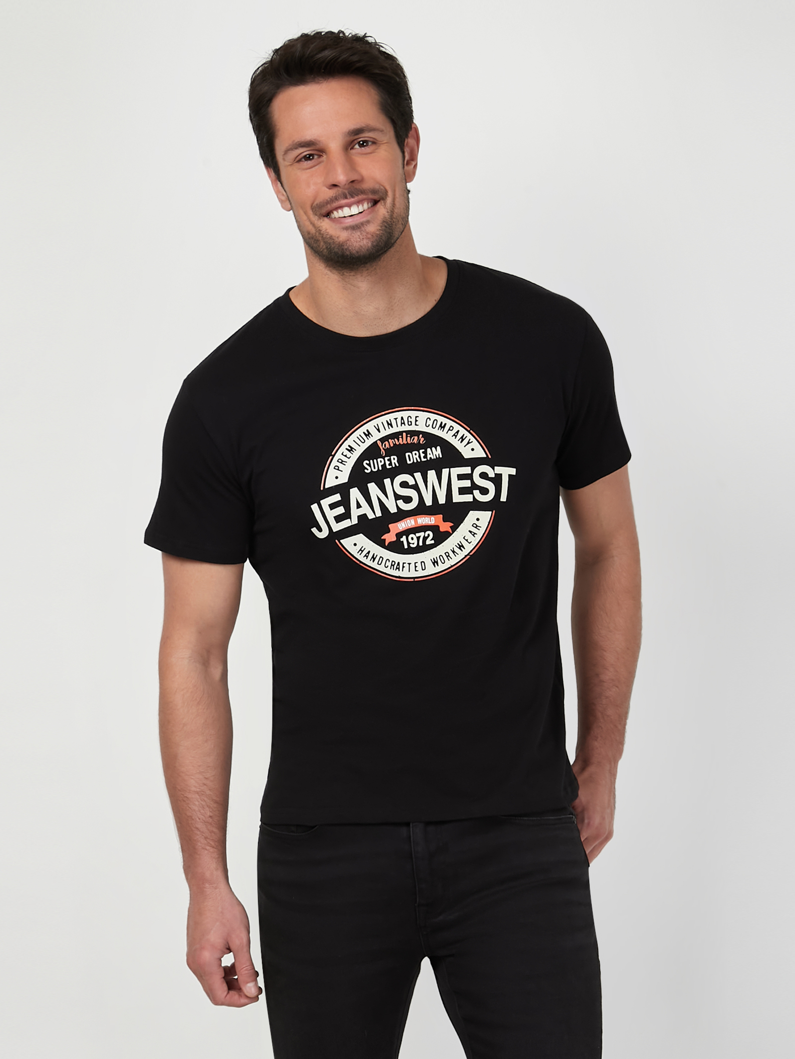 SS Jeanswest Logo Print Crew Tee
