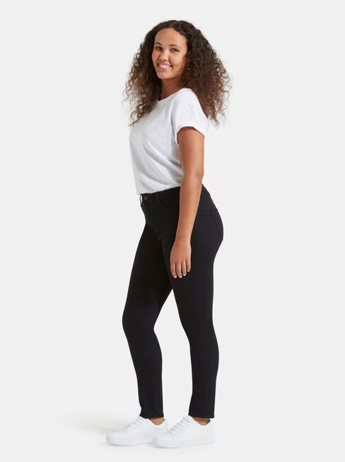 Butt Lifter Skinny Jeans Black Night