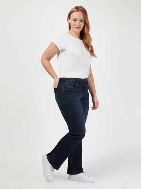 Curve Embracer Bootcut Jeans Midnight Blue