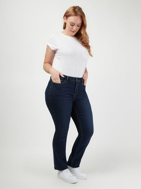 Curve Embracer Slim Straight Jeans