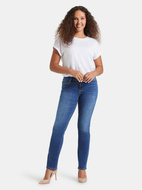 Slim Straight Jeans Lake Blue