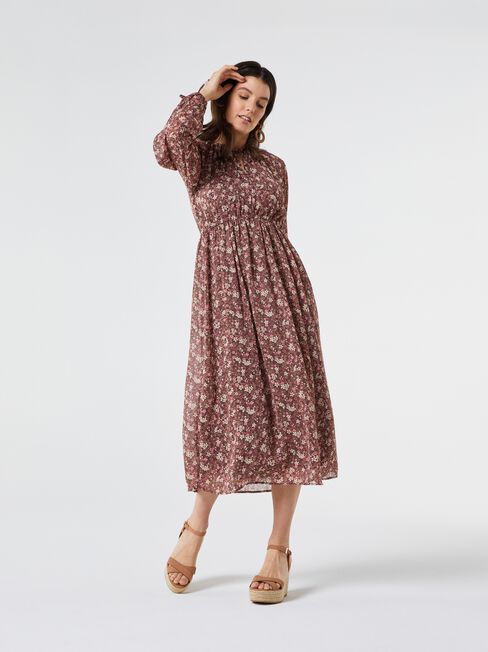 Bexley Tie Neck Maxi Dress