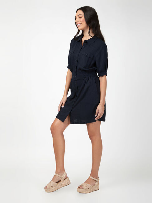 Flora Belted Shirt Dress